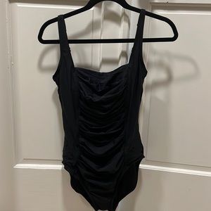 Black one piece swimsuit